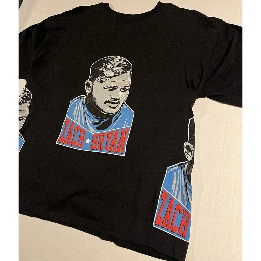 Zach Bryan Double Sided Country Music Concert Tour Album T-Shirt Tee XL Black - Picture 2 of 8